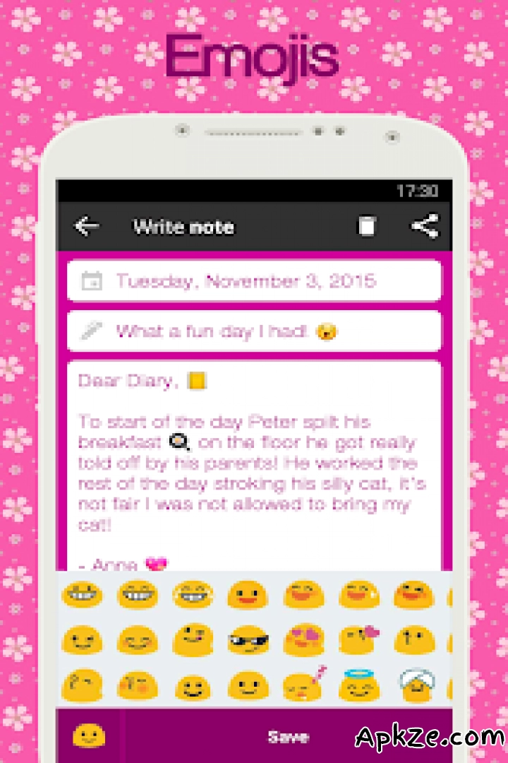تحميل Diary with lock APK