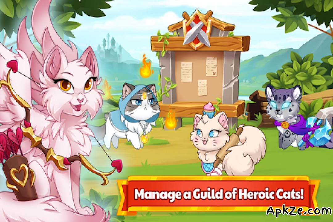 تحميل Castle Cats - Idle Hero RPG APK