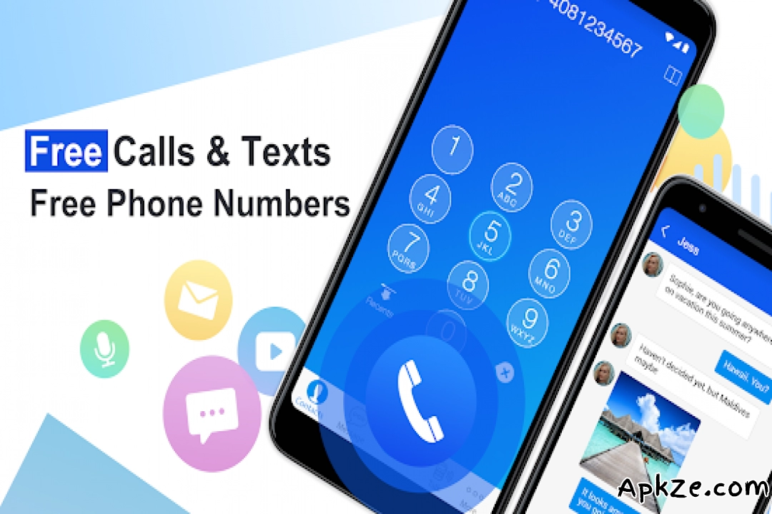 تحميل Free phone calls, free texting SMS on free number APK