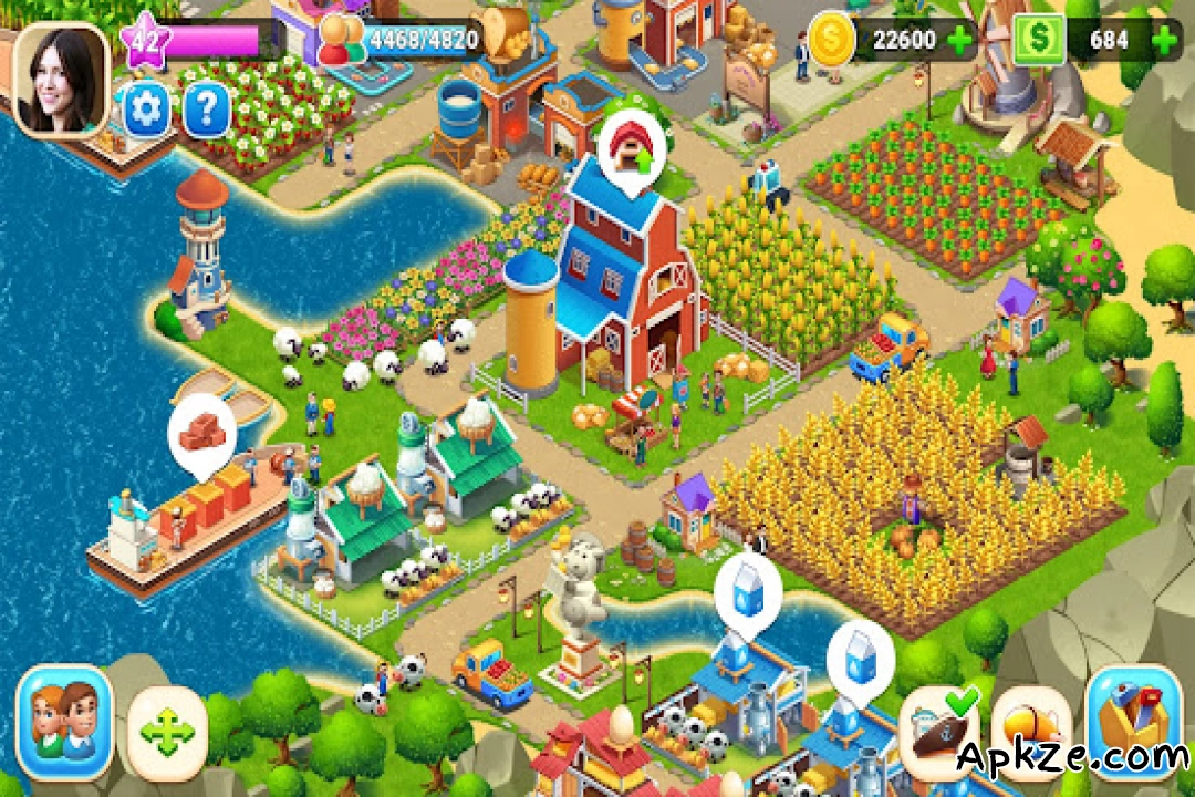 تحميل Farm City : Farming & City Building‏ APK