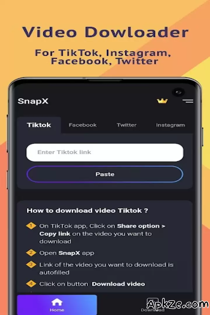 تحميل Video Downloader for TikTok TikMate APK