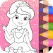 Princess Coloring Book Glitter & Girls Dress Up APK